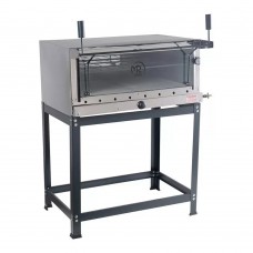 Forno com Pedra refratária a Gás 95x95 CAPA em INOX Mr Fogões