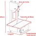 Serra Fita MASTER Lâmina 2,05m - MESA MÓVEL - c/ Moedor e Extrusor N. 08 - 1/2CV 60HZ - TK 608 