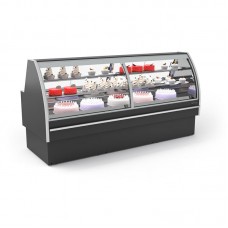 Expositor Padaria Premium Refrigerada Vidro Curvo 1,87 Mts - EPPRRVC 1875 REFRIMATE