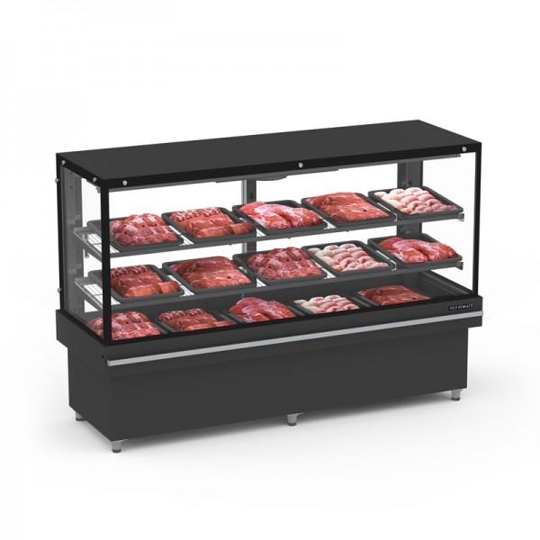 Expositor Açougue Vanguard Top Prateleira 2,02 Mts AR FORÇADO - EAVTP 2000 AF REFRIMATE