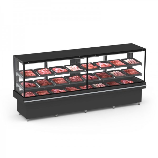 Expositor Açougue Vanguard Top Prateleira 3,01 Mts AR FORÇADO - EAVTP 3000 AF REFRIMATE